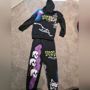Boys Graffic Sweat Suit Set